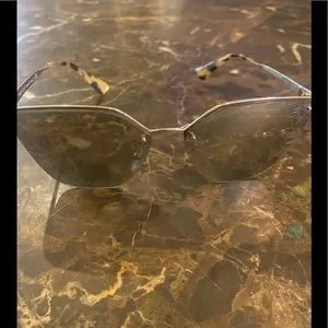 Prada Catwalk Designed Rimless Sunglasses Prada PR A56S Sunglasses 15N5S0 Gold - eye-oo.com main image 4